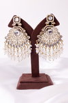 RPS Elegant Ethnic Pearl And Kundan Earrings Wholesale Market In Surat